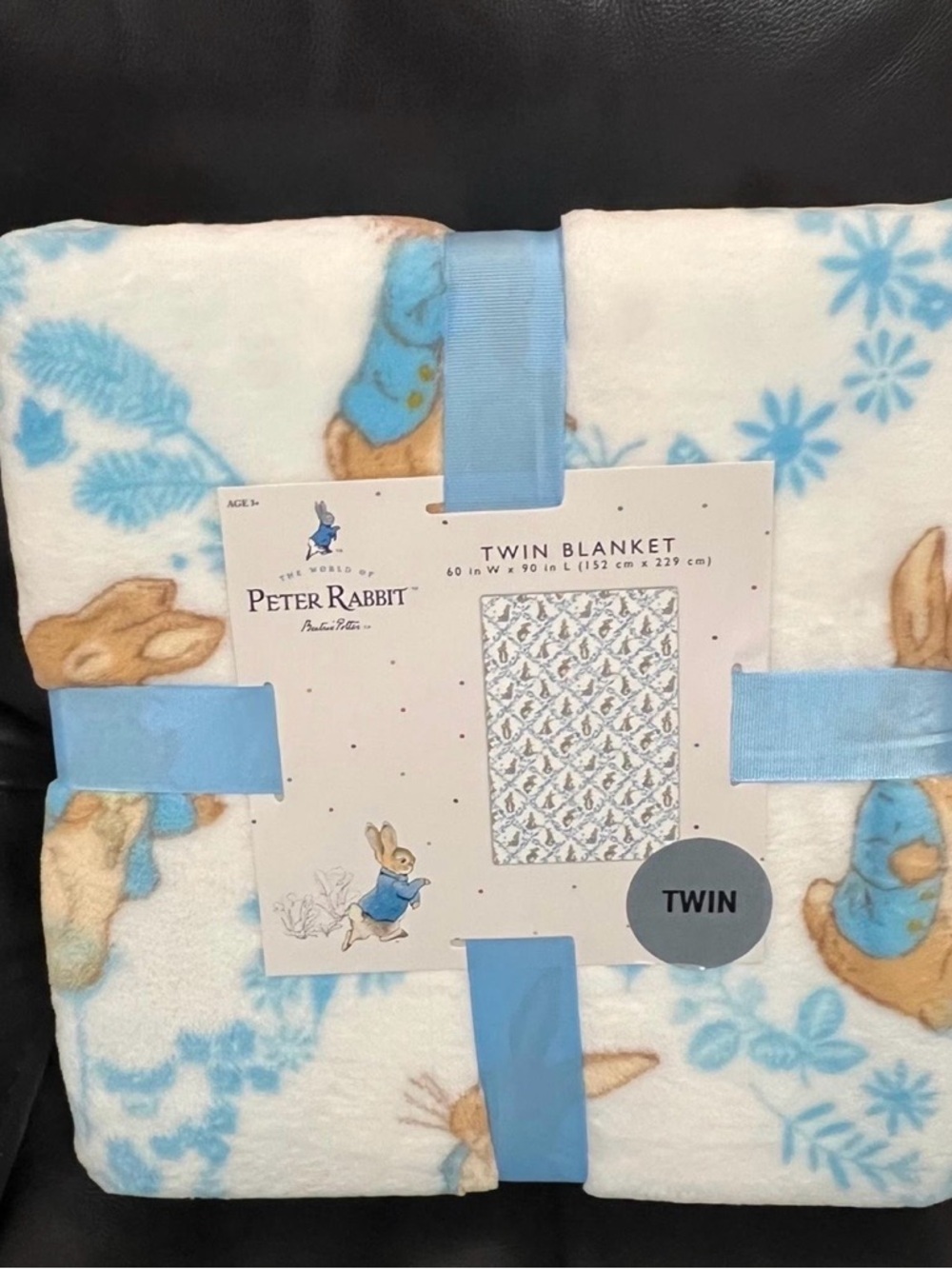 Easter Peter Rabbit Twin Blanket - Picture 2 of 4
